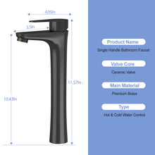 Load image into Gallery viewer, Single Handle Vessel Sink Faucet
