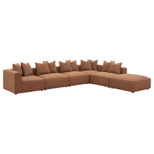 Load image into Gallery viewer, Colleen - 6 Piece Modular Sectional With Tight Seats - Terracotta
