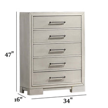 Load image into Gallery viewer, 1 Piece Chest With Square Legs And Sleek Handles - Antique White
