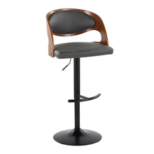 Load image into Gallery viewer, Pino - Mid Century Modern Adjustable Barstool With Swivel With Rounded T Footrest (Set of 2)
