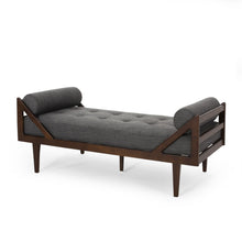 Load image into Gallery viewer, Chic Contemporary Chaise Lounge With Button Tufting And Bentwood Structure

