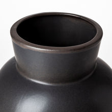 Load image into Gallery viewer, Abstract Cylinder Table Vase (397543) - Black
