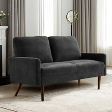 Load image into Gallery viewer, Loveseat Sofa, European Style With Sleek Design, Modern &amp; Vintage Flair, Upholstered 2 Seater Couch
