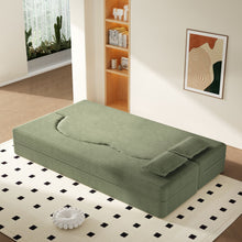 Load image into Gallery viewer, Modern Floor Sofa With 2 Pillows, Convertible Twin Size Folding Mattress For Living Room
