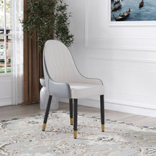 Load image into Gallery viewer, Modern Sponge-Filled Dining Chair, Solid Wood Metal Legs, Suitable For Restaurants, Living Rooms And Rooms (Set of 2)
