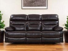 Load image into Gallery viewer, Black Legs Sofa Faux Leather - Brown
