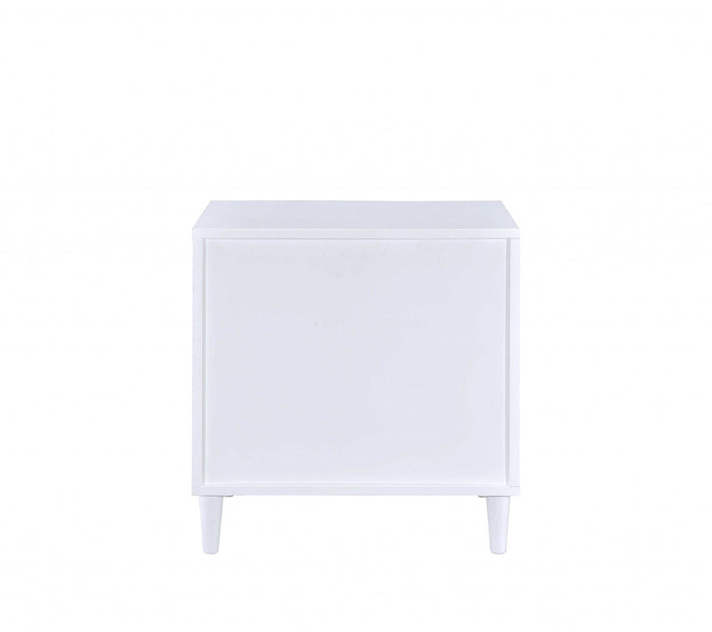Three Drawers Nightstand - Brown