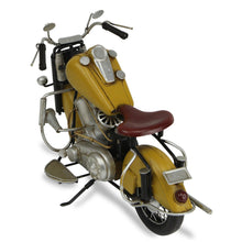 Load image into Gallery viewer, Hand Painted Model Motorcycle Tabletop Sculpture - Yellow / Black
