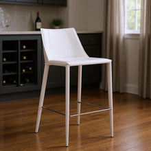 Load image into Gallery viewer, Steel Low Back Bar Height Bar Chair - White
