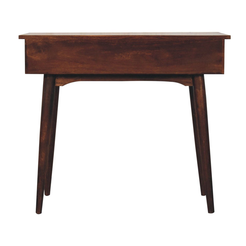Solid Wood Console Table With Shelf With Drawer (723403) - Brown