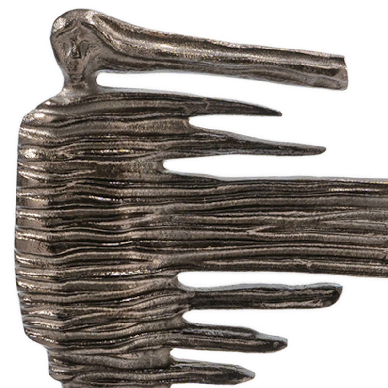 Blown Away Woman Tabletop Sculpture - Bronze