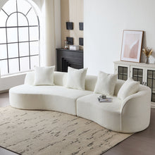 Load image into Gallery viewer, Elegant Curved Sectional Sofa With Full Foam Comfort
