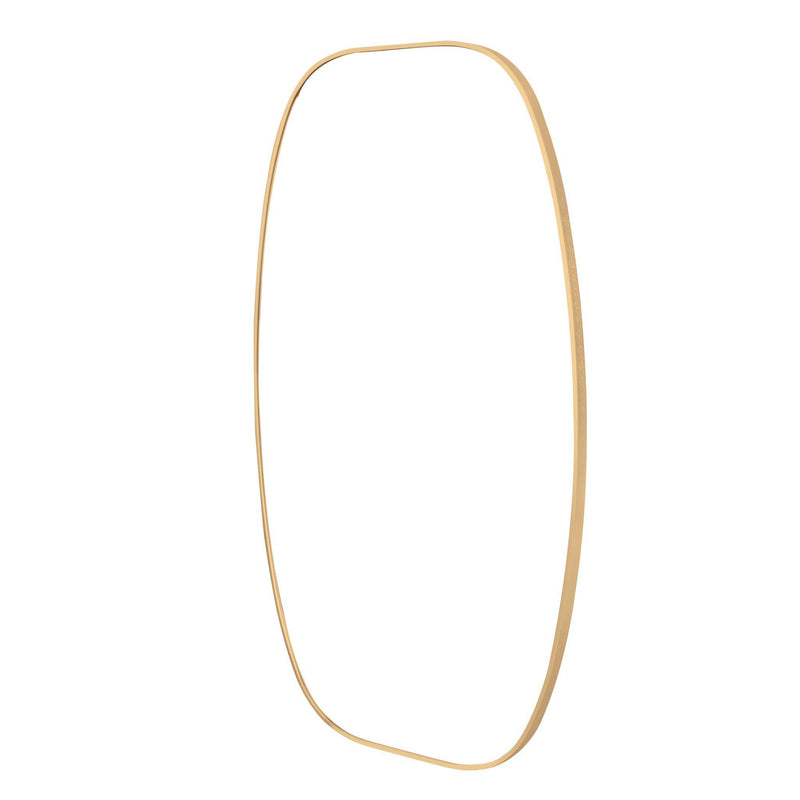 Aluminum Oval Framed Bathroom Vanity Mirror (756122) - Gold