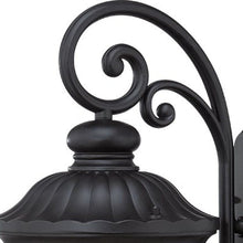 Load image into Gallery viewer, XL Cast Aluminum Glass Lantern Wall Sconce - Matte Black
