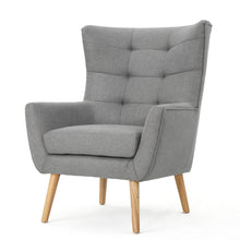 Load image into Gallery viewer, Club Chair With Rubberwood Legs
