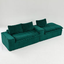 Load image into Gallery viewer, Modular Sofa, Convertible Twin Seat With Chaise Lounge
