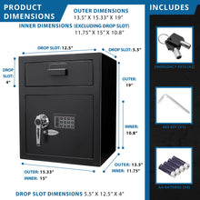 Load image into Gallery viewer, Durable Keypad Depository Safe
