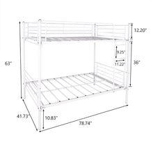 Load image into Gallery viewer, Space Saving Bunk Bed With Metal Frame And Ladder
