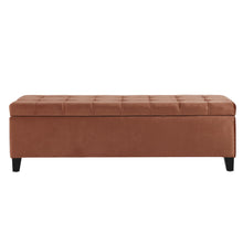 Load image into Gallery viewer, Wendover - Elegant Velvet Tufted Storage Bench With Lift-Up Top And Birch Wood Legs
