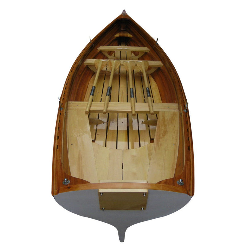 Hand Painted Model Boat (624609) - Light Brown / Yellow