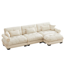Load image into Gallery viewer, Super Comfort Oversized Modular Sectional Sofa With Movable Ottoman
