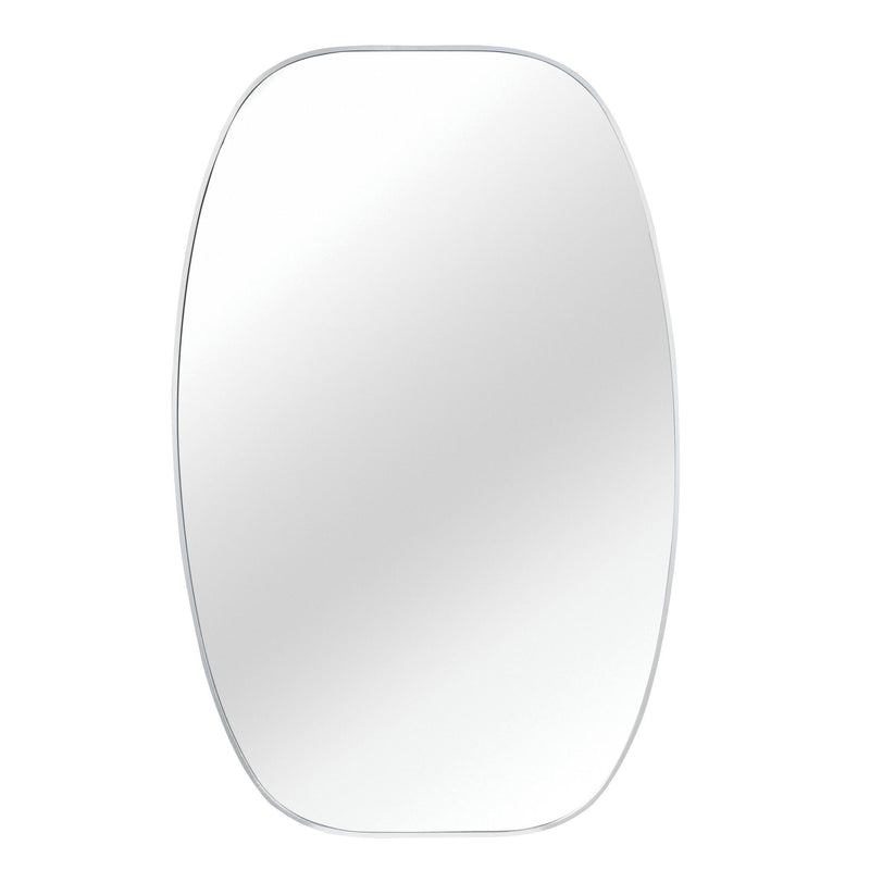 Aluminum Oval Framed Bathroom Vanity Mirror (756123) - Silver