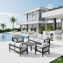 Load image into Gallery viewer, Outdoor Patio Set, All-Weather With Thick Cushions
