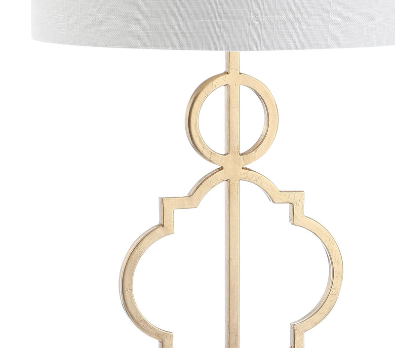 31" Novelty Table Lamp With Drum Shade - Gold