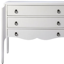 Load image into Gallery viewer, Solid And Manufactured Wood Three Drawer Dresser - White
