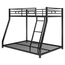 Load image into Gallery viewer, Metal Floor Bunk Bed, Twin over Full,Black(OLD SKU:MF193244AAB)
