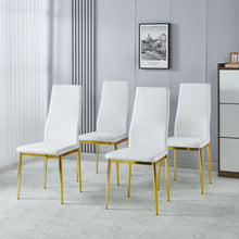 Load image into Gallery viewer, Dining Chair (Set of 4) - Gold / White
