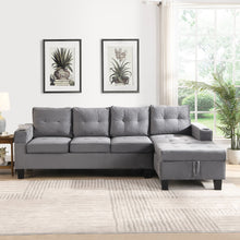 Load image into Gallery viewer, Modern Sectional Sofa Set With L Shape Chaise Lounge And Storage
