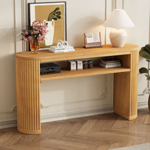 Load image into Gallery viewer, Console Table With Fluted Legs, Open Shelf
