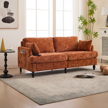 Load image into Gallery viewer, Chenille 2 Seater Sofa With LED Light, USB Charging Port, And Storage Bag
