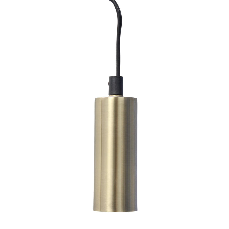 Metal Arched Floor Lamp With Black Linen Drum Shade - Black
