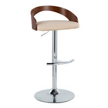 Load image into Gallery viewer, Grotto - Contemporary Adjustable Barstool &amp; Swivel With Rounded T Footrest (Set of 2)

