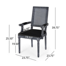 Load image into Gallery viewer, Elegant French Country Style Dining Chair With Cane Backrest
