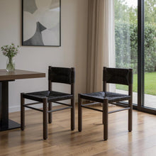 Load image into Gallery viewer, Aluminum Open Back Dining Side Chairs (Set of 2) - Black
