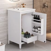 Load image into Gallery viewer, Modern Bathroom Vanity With Sink, Functional Drawer, Soft- Closing Door
