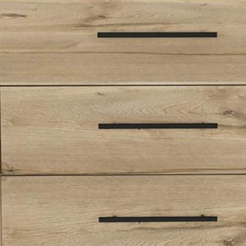 Four Drawer Double Dresser - Light Oak / White