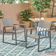 Load image into Gallery viewer, Aresha - Outdoor Dining Armchair (Set of 2) - Gray
