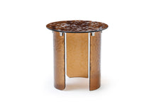 Load image into Gallery viewer, Glass Round End Table - Bronze
