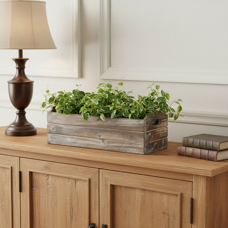 Rectangular Planter Box (638092) - Brown