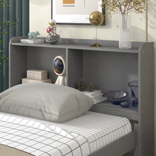 Load image into Gallery viewer, Twin Bed with Twin Trundle,Drawers,Grey
