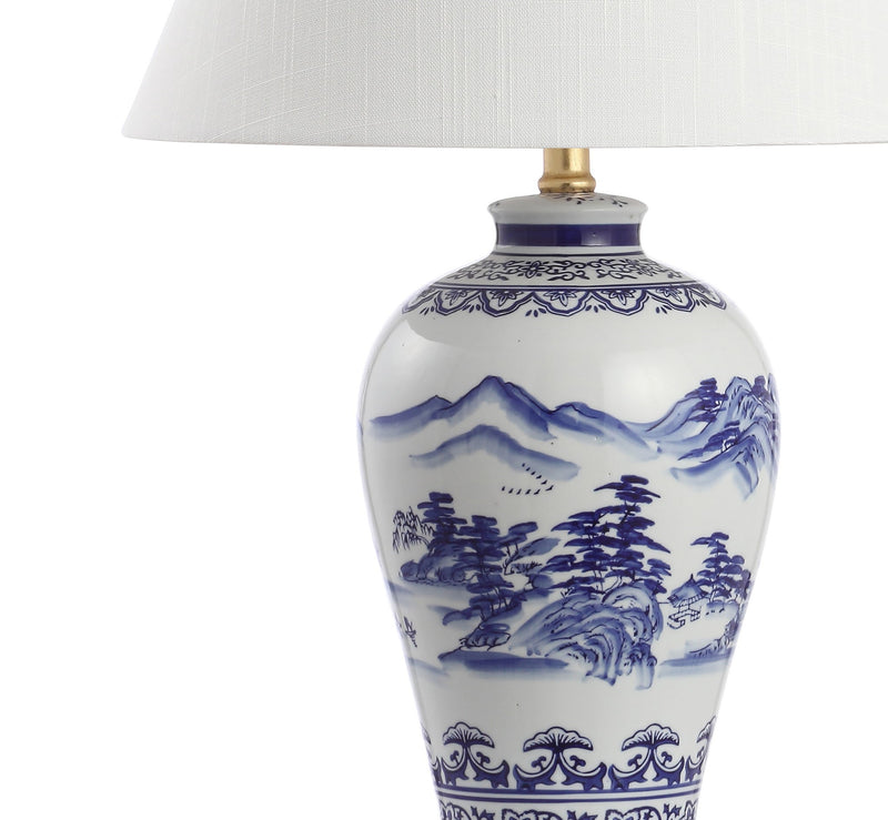 Novelty Table Lamp LED With Empire Shade - Blue