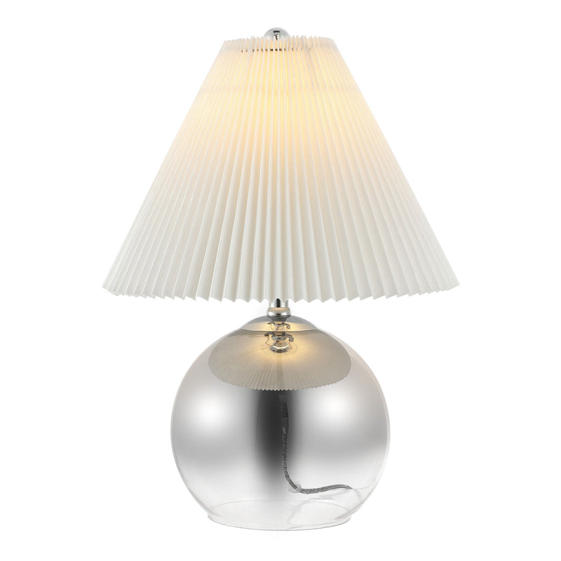 Globe With Empire Shade - Silver