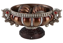 Load image into Gallery viewer, Reddish Poly Decorative Bowl With Orbs - Red / Bronze
