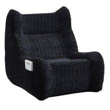 Load image into Gallery viewer, Bean Bag Chair With Armrests Oversized Comfy Beanbag Lounge Lazy Floor Sofa Accent Chair For Living Room - Black
