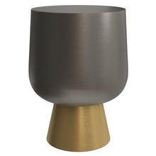 Load image into Gallery viewer, 20" Aluminum Round End Table - Antiqued Brass
