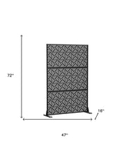 Load image into Gallery viewer, Three Panel Screen Room Divider (720162) - Black
